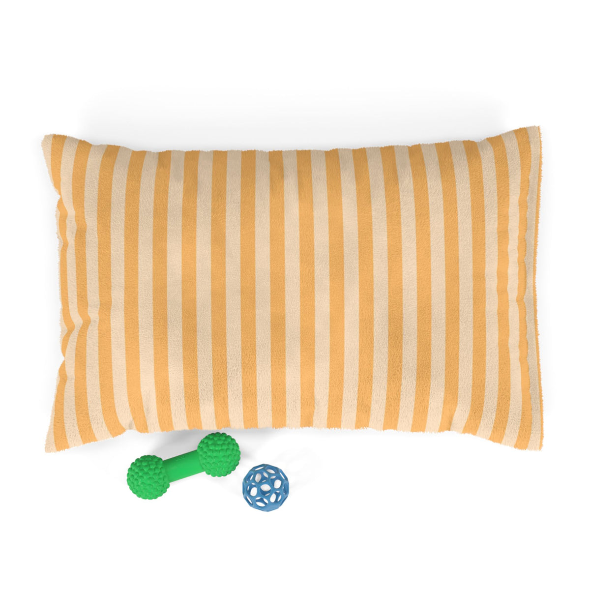Striped Cozy Pet Bed – Soft Plush Dog & Cat Cushion