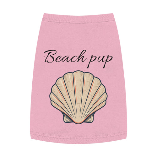 Beach Pup Pet Tank Top | Seashell Dog Shirt for Summer