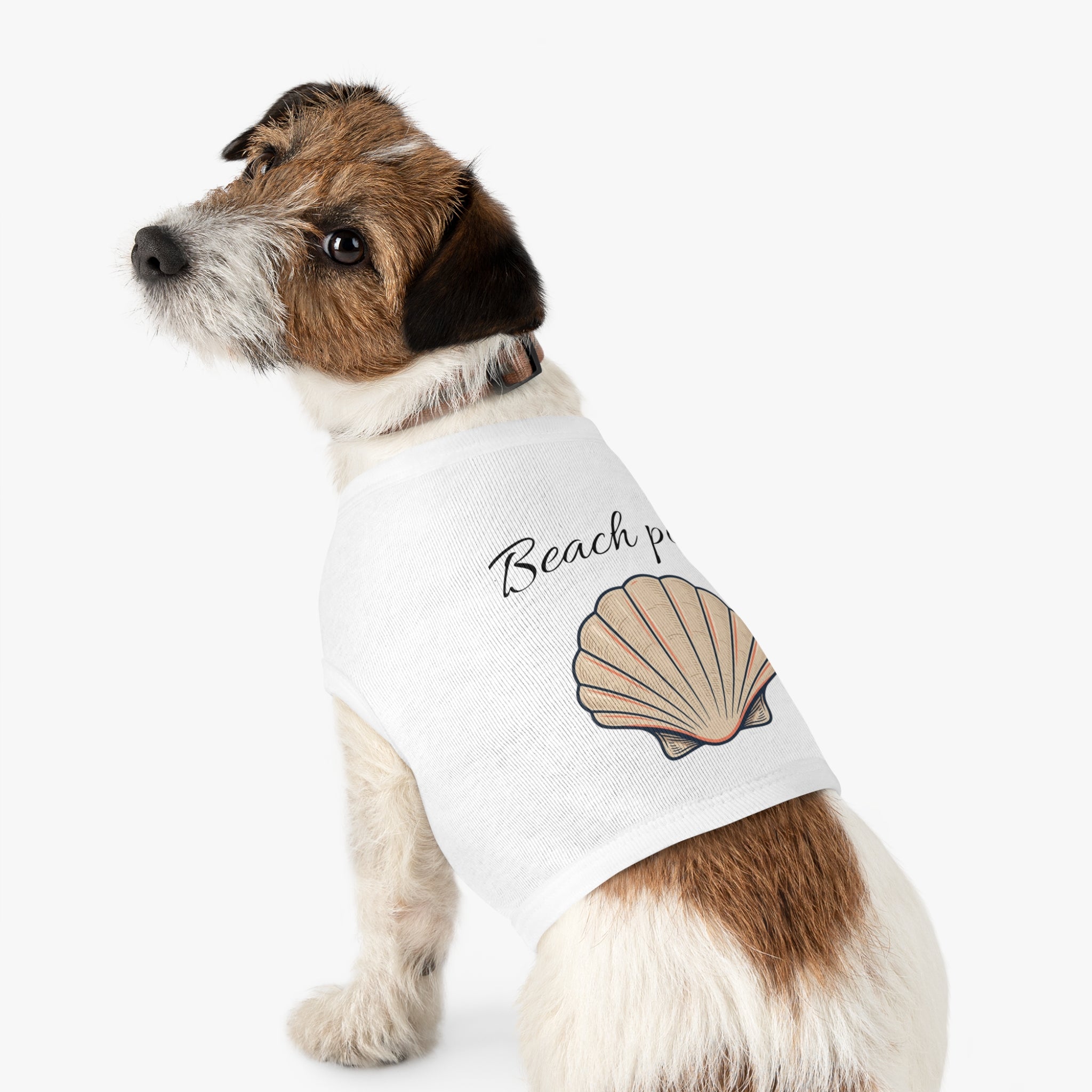 Beach Pup Pet Tank Top | Seashell Dog Shirt for Summer