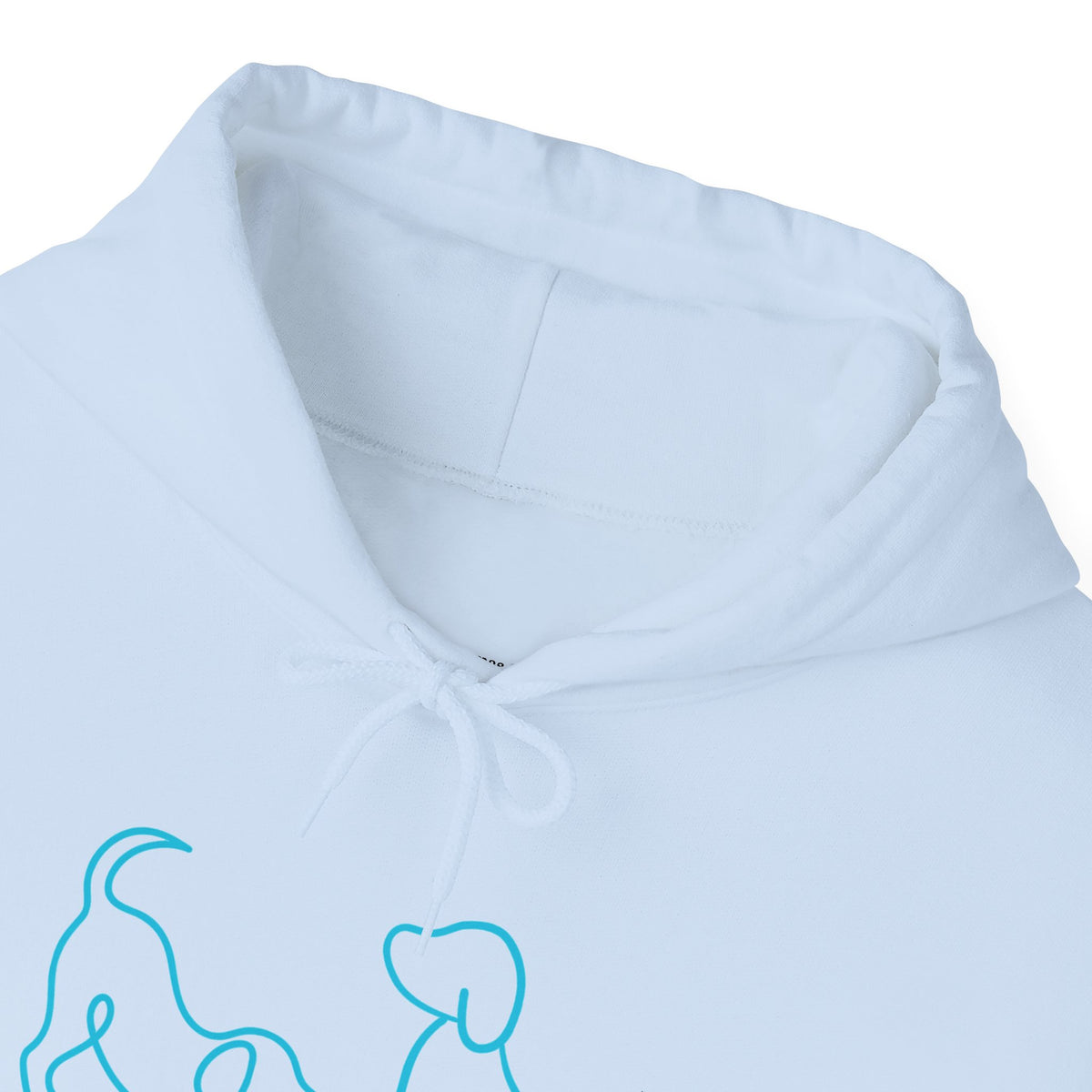 Dog Mom Hoodie  Minimal Line Art Dogs with "Dogs leave paw prints on your heart forever" Back Text