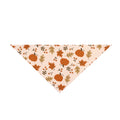 Autumn Pumpkin Pet Bandana – Fall Leaves Dog & Cat Scarf