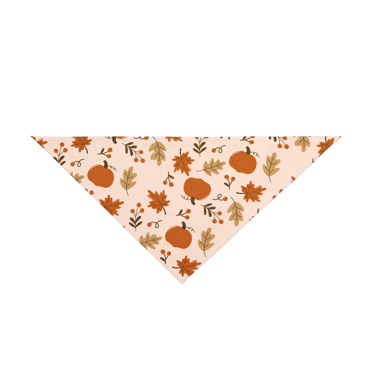 Autumn Pumpkin Pet Bandana – Fall Leaves Dog & Cat Scarf