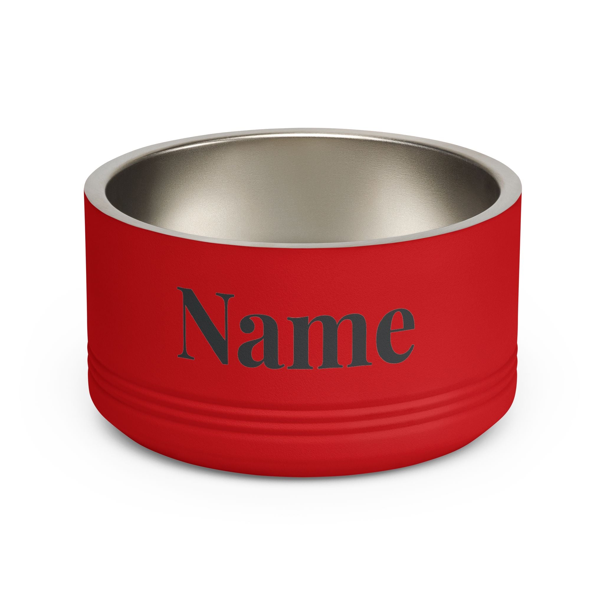 Custom Pet Bowl — Personalized 18oz Stainless Steel Dog & Cat Bowl (Add Name)