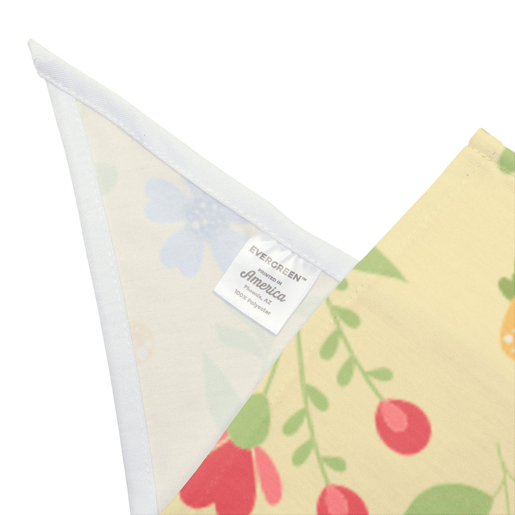 Floral Spring Pet Bandana | Pastel Wildflower Dog & Cat Scarf