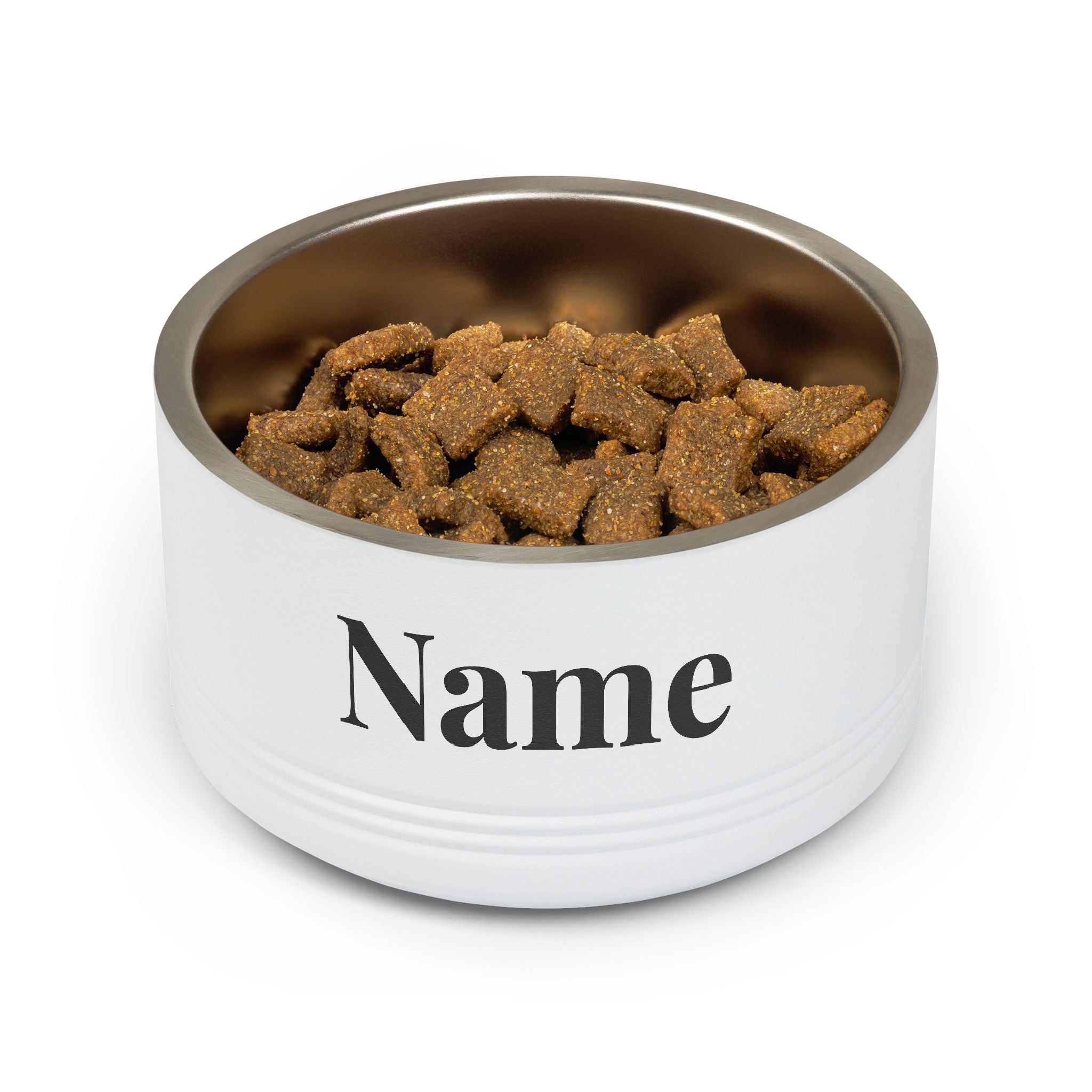 Custom Pet Bowl — Personalized 18oz Stainless Steel Dog & Cat Bowl (Add Name)