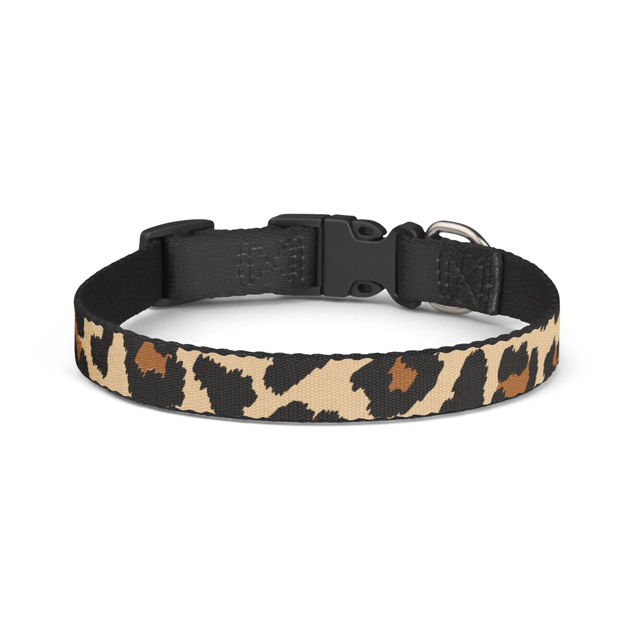 Leopard Print Clip-On Pet Collar | Adjustable Stylish Dog Collar