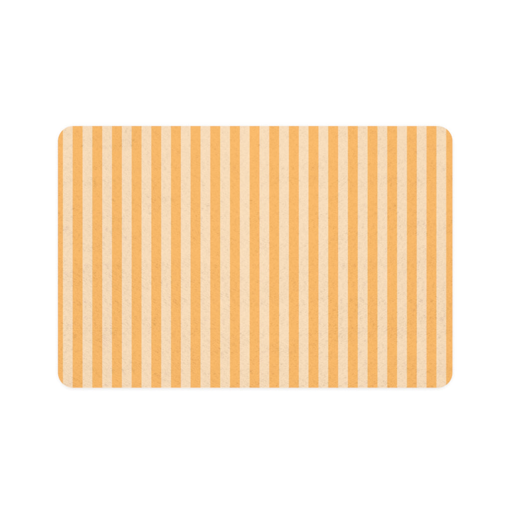 Striped Pet Food Mat (12x18) – Non-Slip Waterproof Placemat for Cats & Dogs