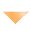 Striped Orange Pet Bandana - Cute Lightweight Triangle Collar Accessory