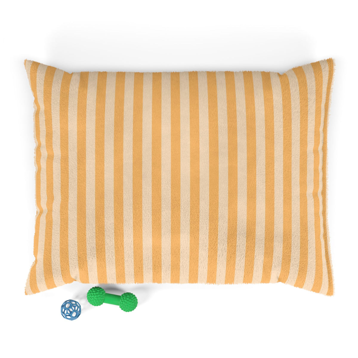 Striped Cozy Pet Bed – Soft Plush Dog & Cat Cushion