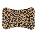 Leopard Print Pet Feeding Mat | Non-Slip Waterproof Bowl Placemat for Dogs & Cats