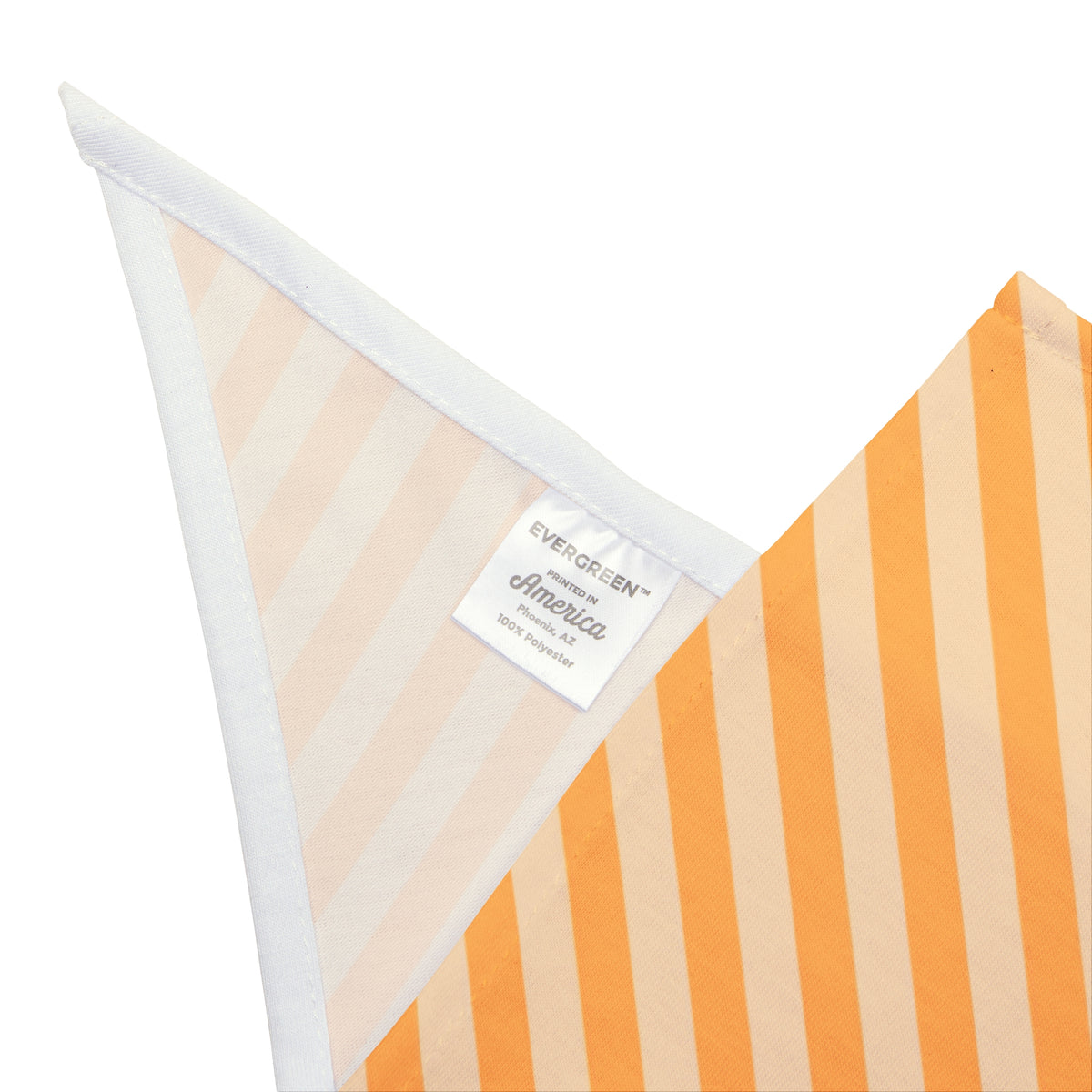 Striped Orange Pet Bandana - Cute Lightweight Triangle Collar Accessory