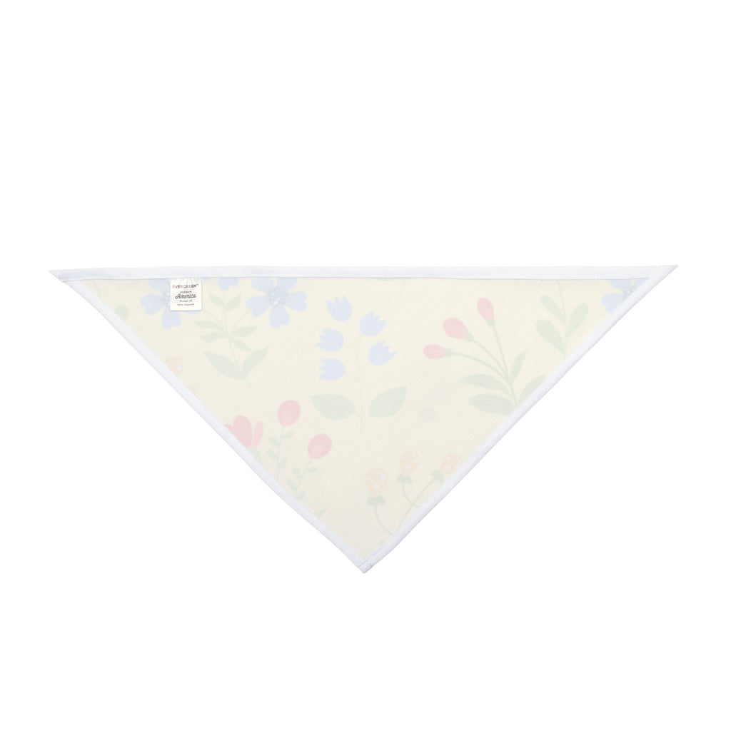 Floral Spring Pet Bandana | Pastel Wildflower Dog & Cat Scarf