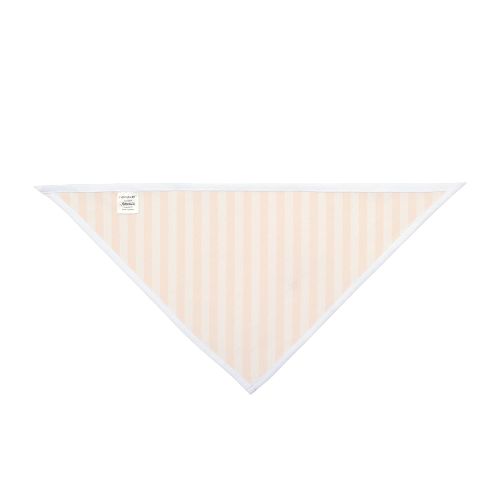 Striped Orange Pet Bandana - Cute Lightweight Triangle Collar Accessory