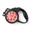 Retractable Pet Leash  Customizable Strawberry Name Dog Leash