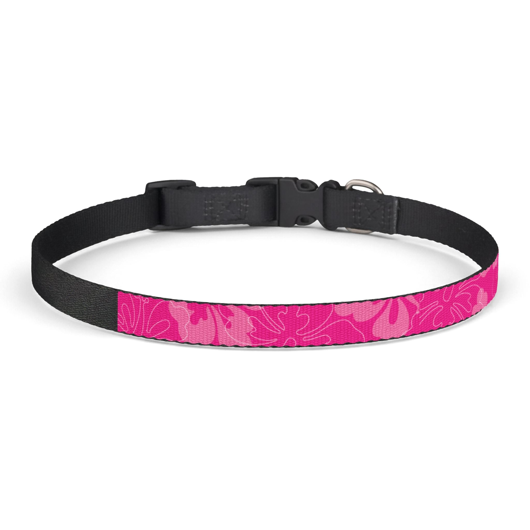 Pink Camouflage Clip-On Pet Collar | Adjustable Dog Collar