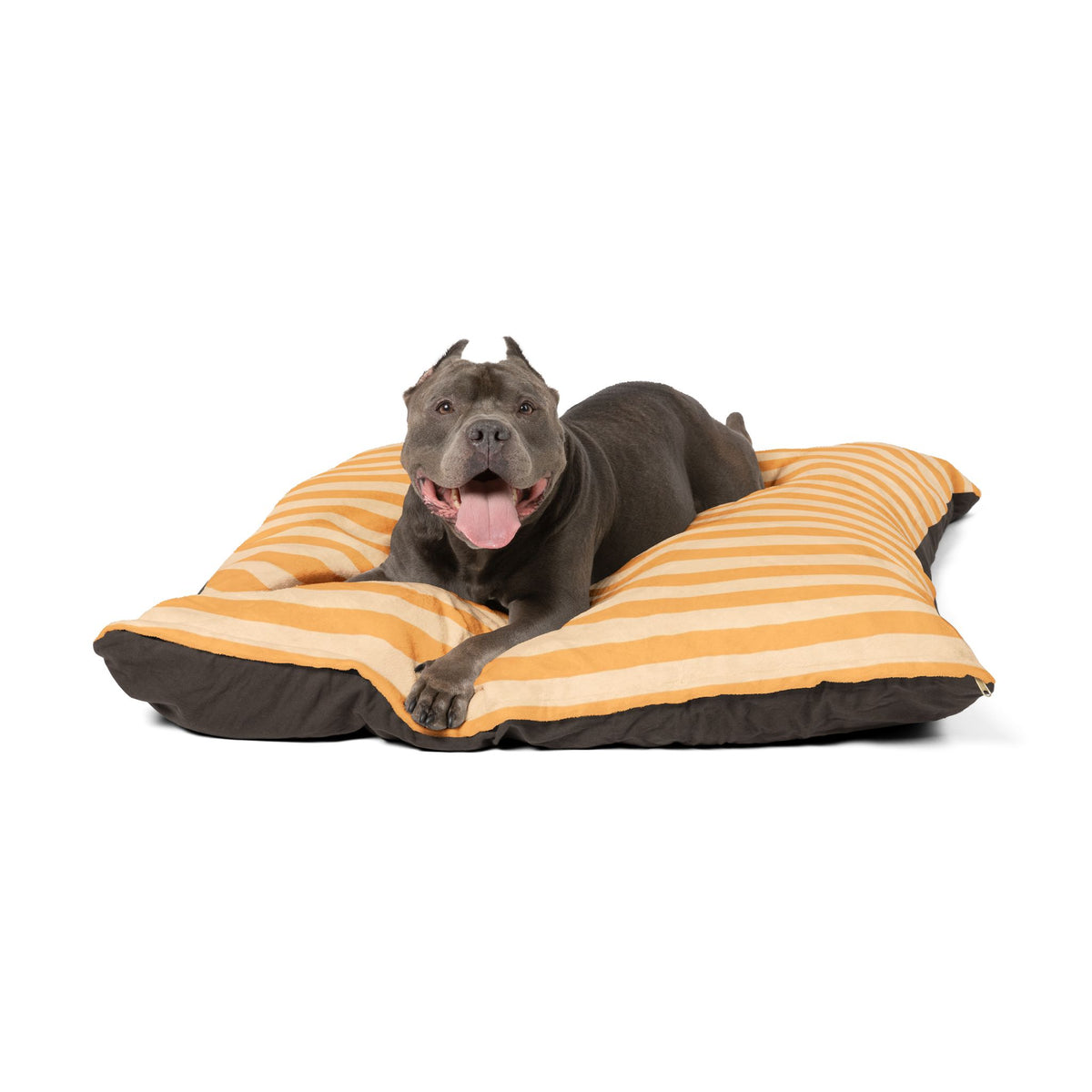Striped Cozy Pet Bed – Soft Plush Dog & Cat Cushion