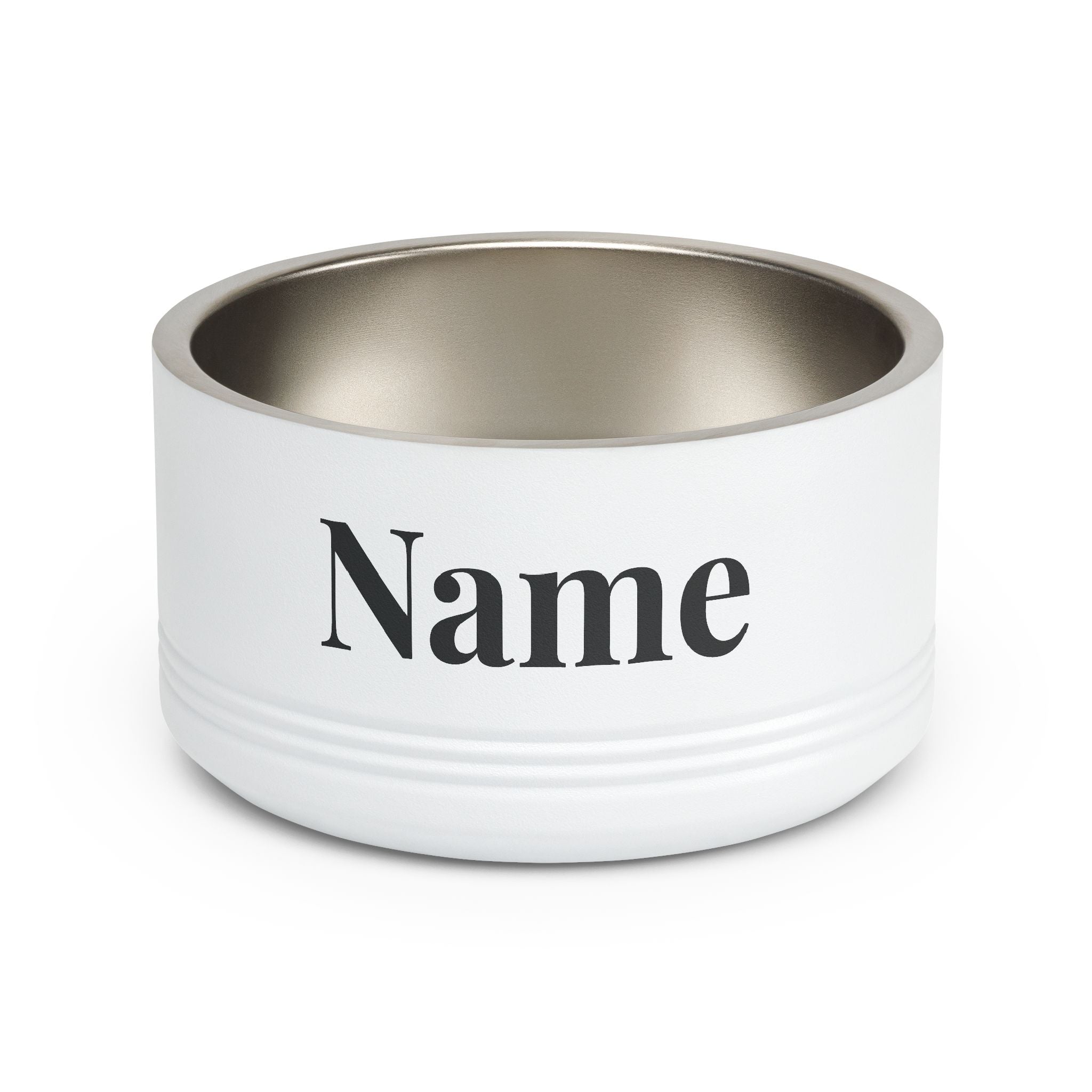 Custom Pet Bowl — Personalized 18oz Stainless Steel Dog & Cat Bowl (Add Name)