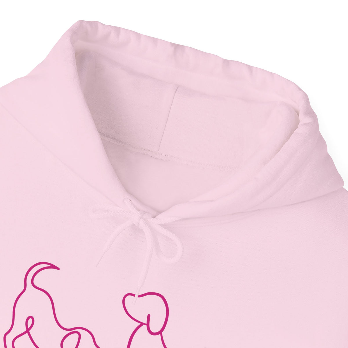 Dog Mom Hoodie  Minimal Line Art Dogs with "Dogs leave paw prints on your heart forever" Back Text
