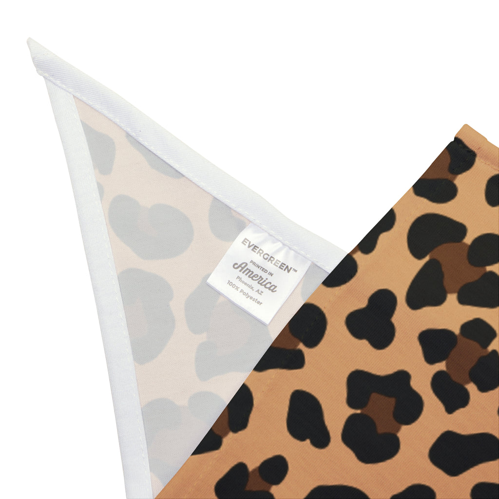 Leopard Print Pet Bandana | Chic Animal Print Dog & Cat Accessory