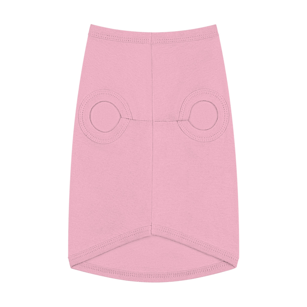 Hot Girl University Pet Tank Top — Pink Heart Dog/Cat Tee