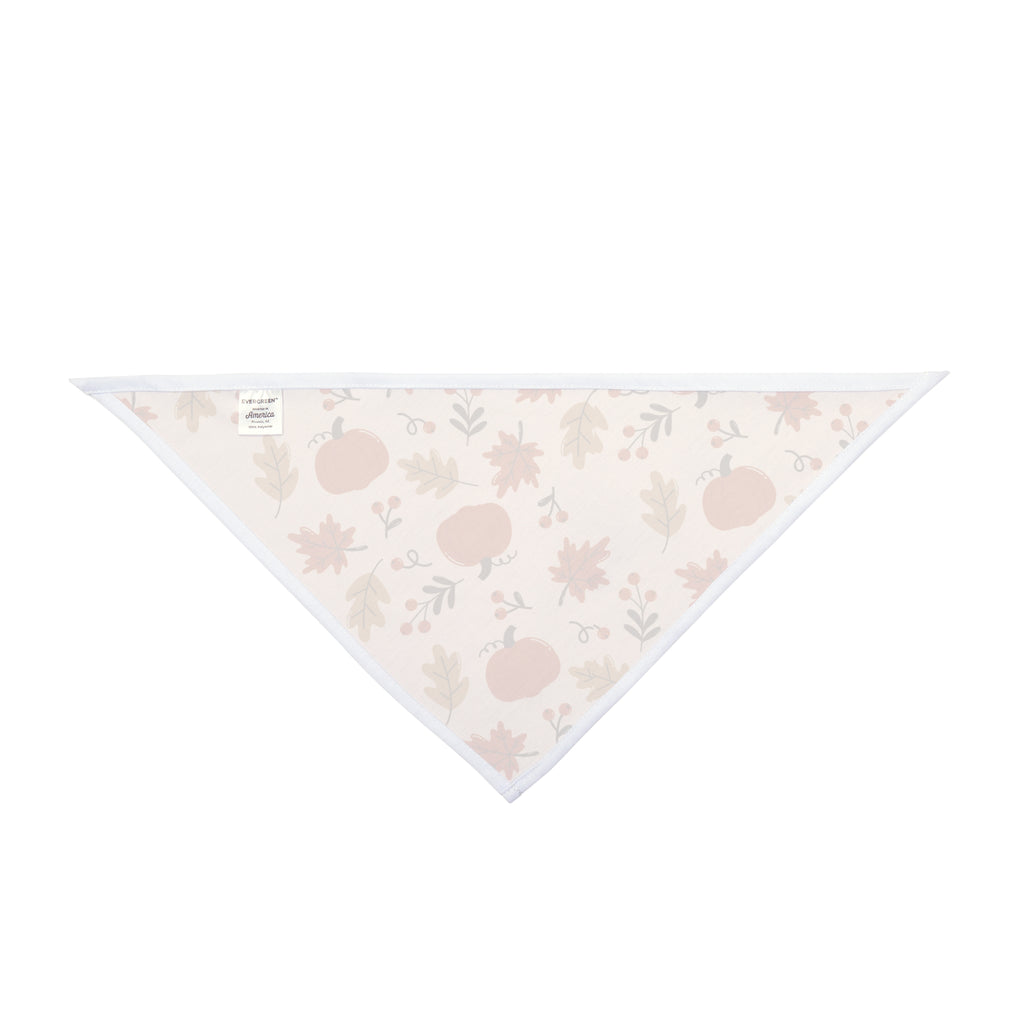 Autumn Pumpkin Pet Bandana – Fall Leaves Dog & Cat Scarf