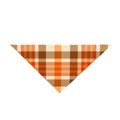 Autumn Plaid Pet Bandana – Orange & Brown Fall Dog Bandana