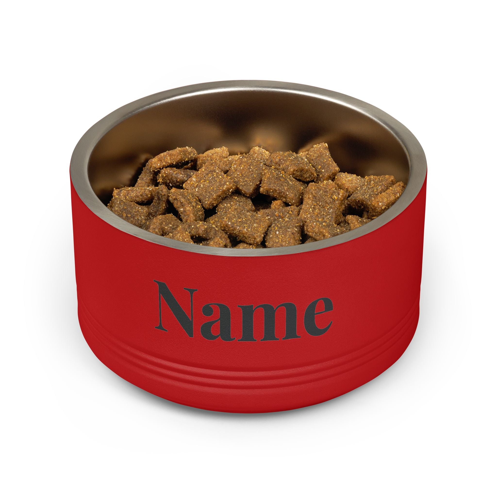 Custom Pet Bowl — Personalized 18oz Stainless Steel Dog & Cat Bowl (Add Name)