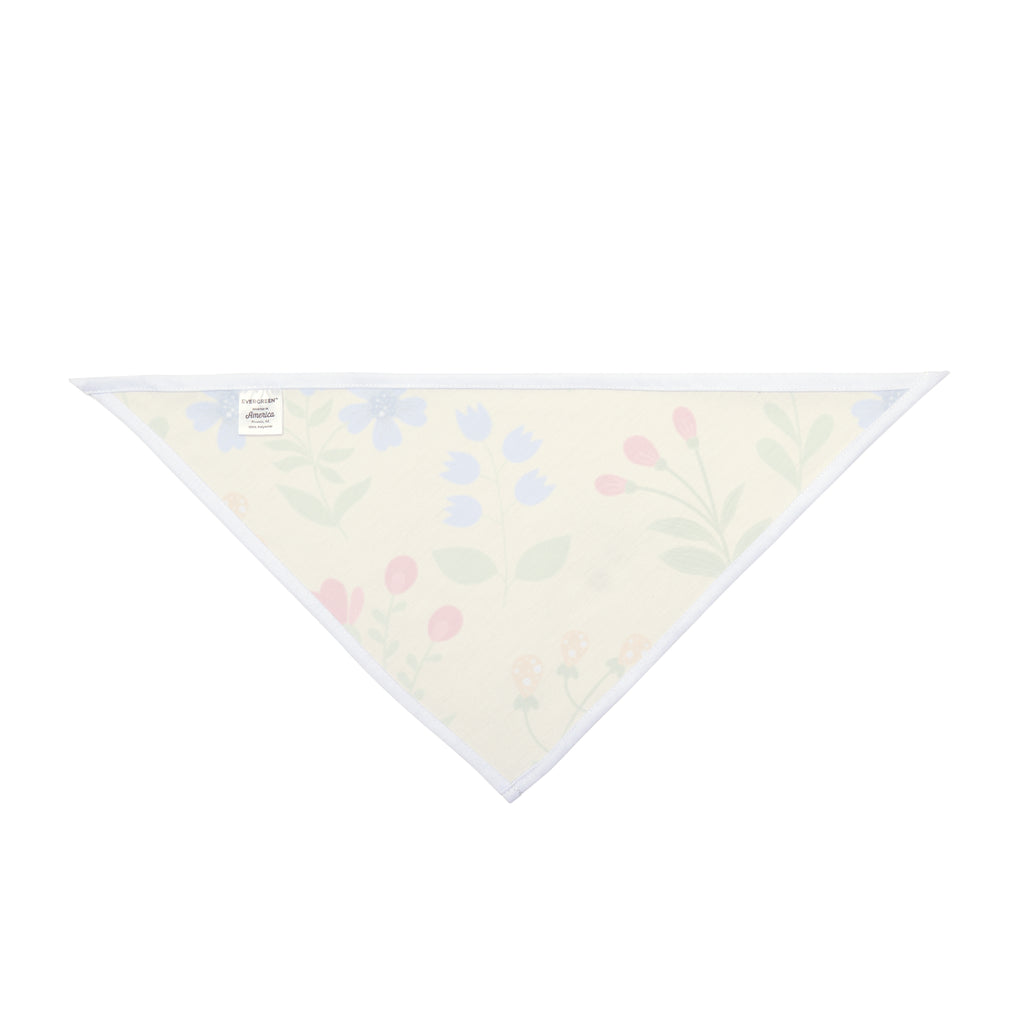 Floral Spring Pet Bandana | Pastel Wildflower Dog & Cat Scarf