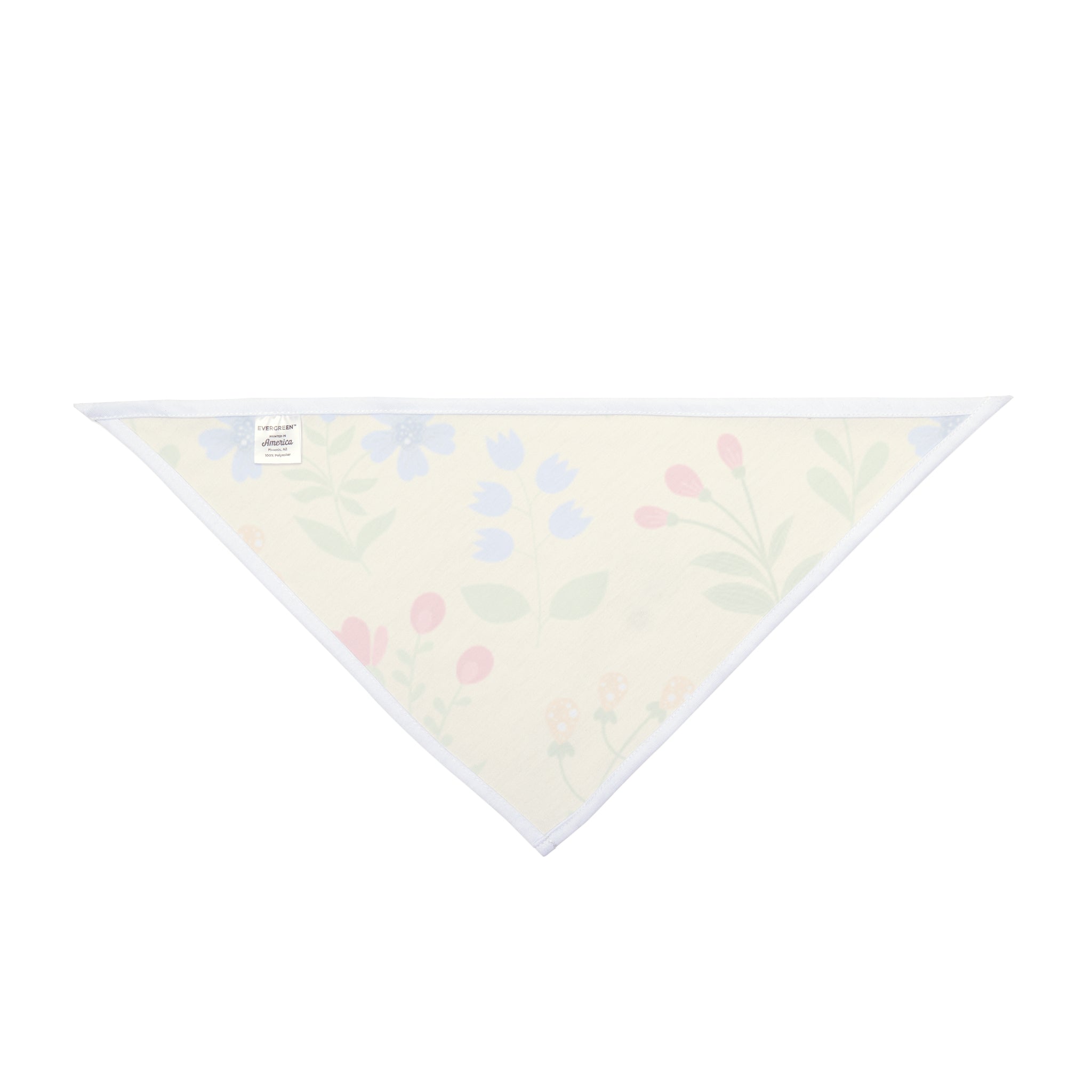 Floral Spring Pet Bandana | Pastel Wildflower Dog & Cat Scarf