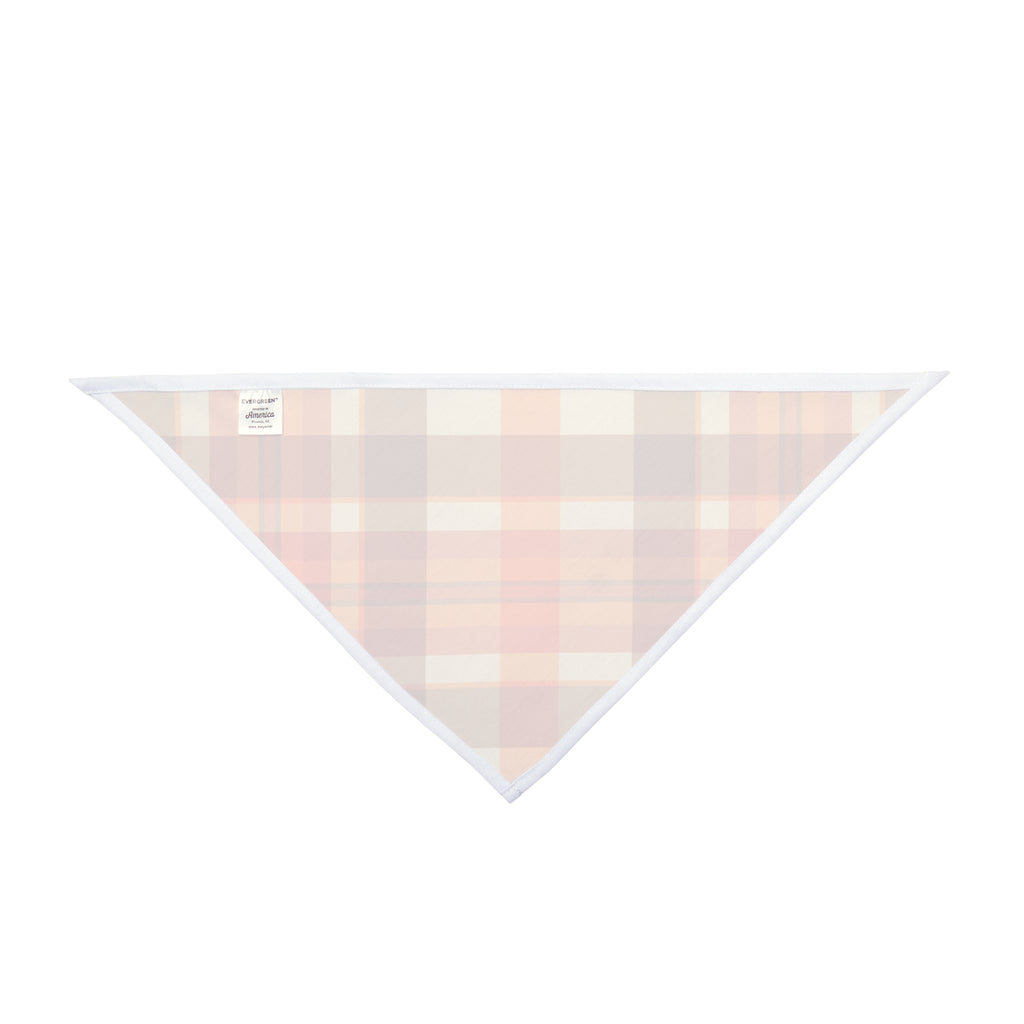 Autumn Plaid Pet Bandana – Orange & Brown Fall Dog Bandana
