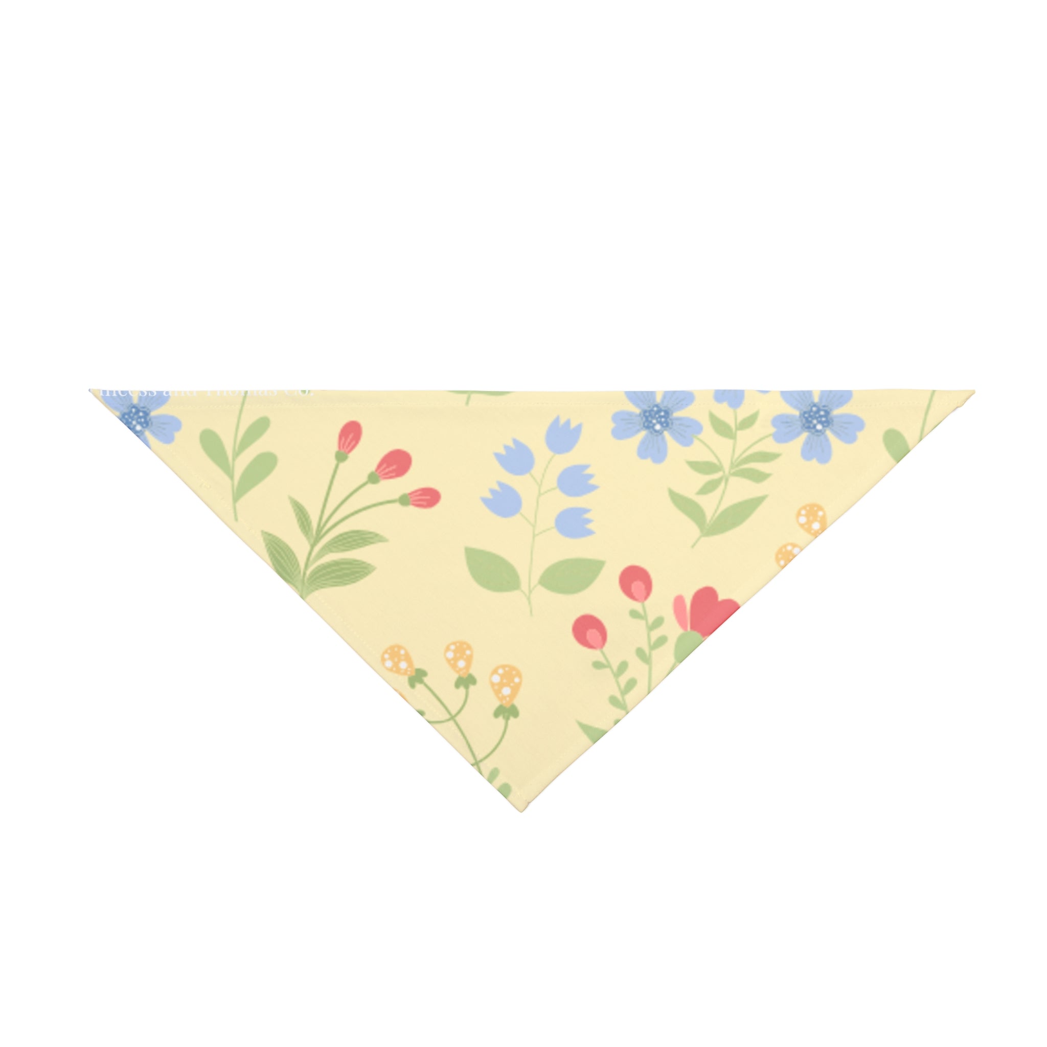 Floral Spring Pet Bandana | Pastel Wildflower Dog & Cat Scarf