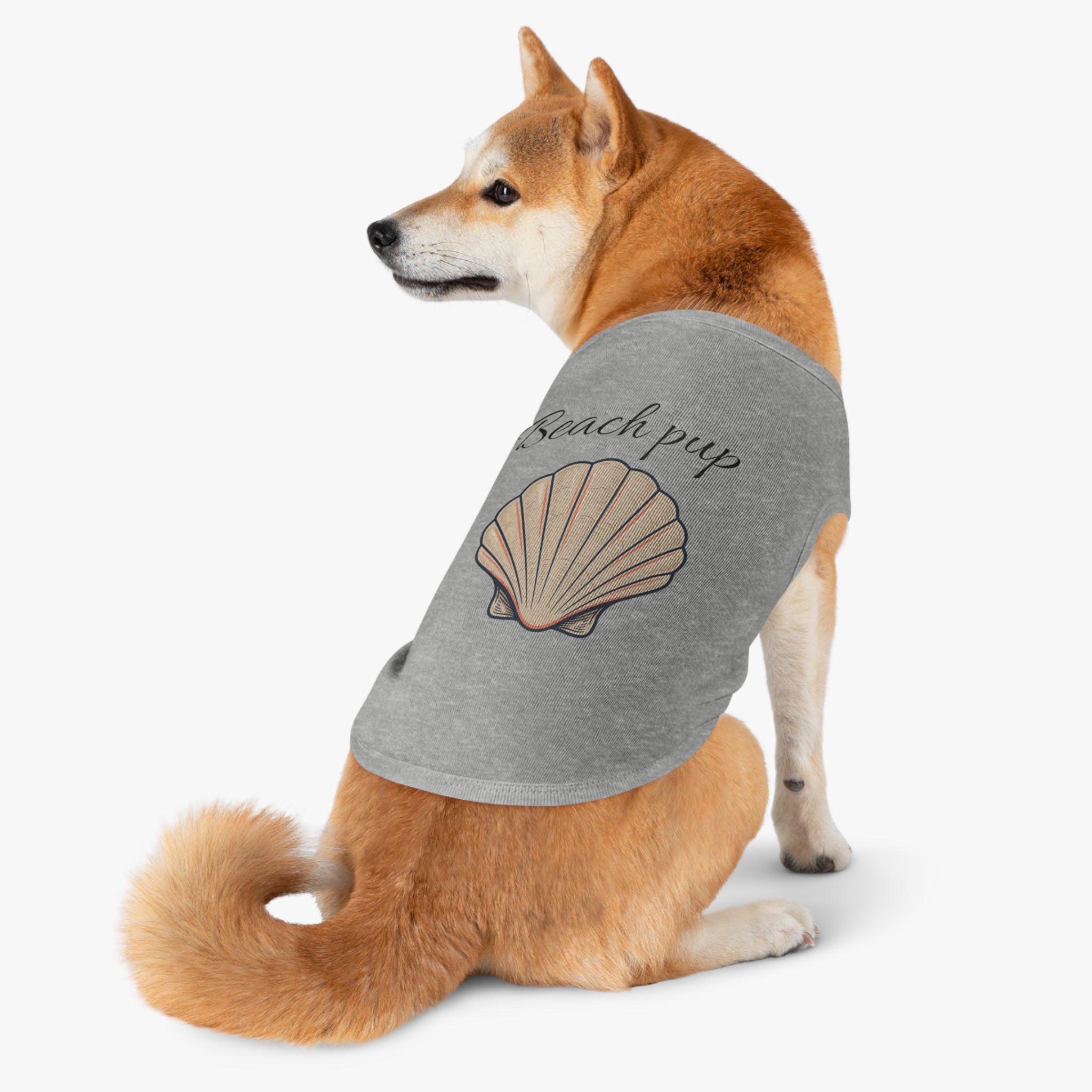 Beach Pup Pet Tank Top | Seashell Dog Shirt for Summer