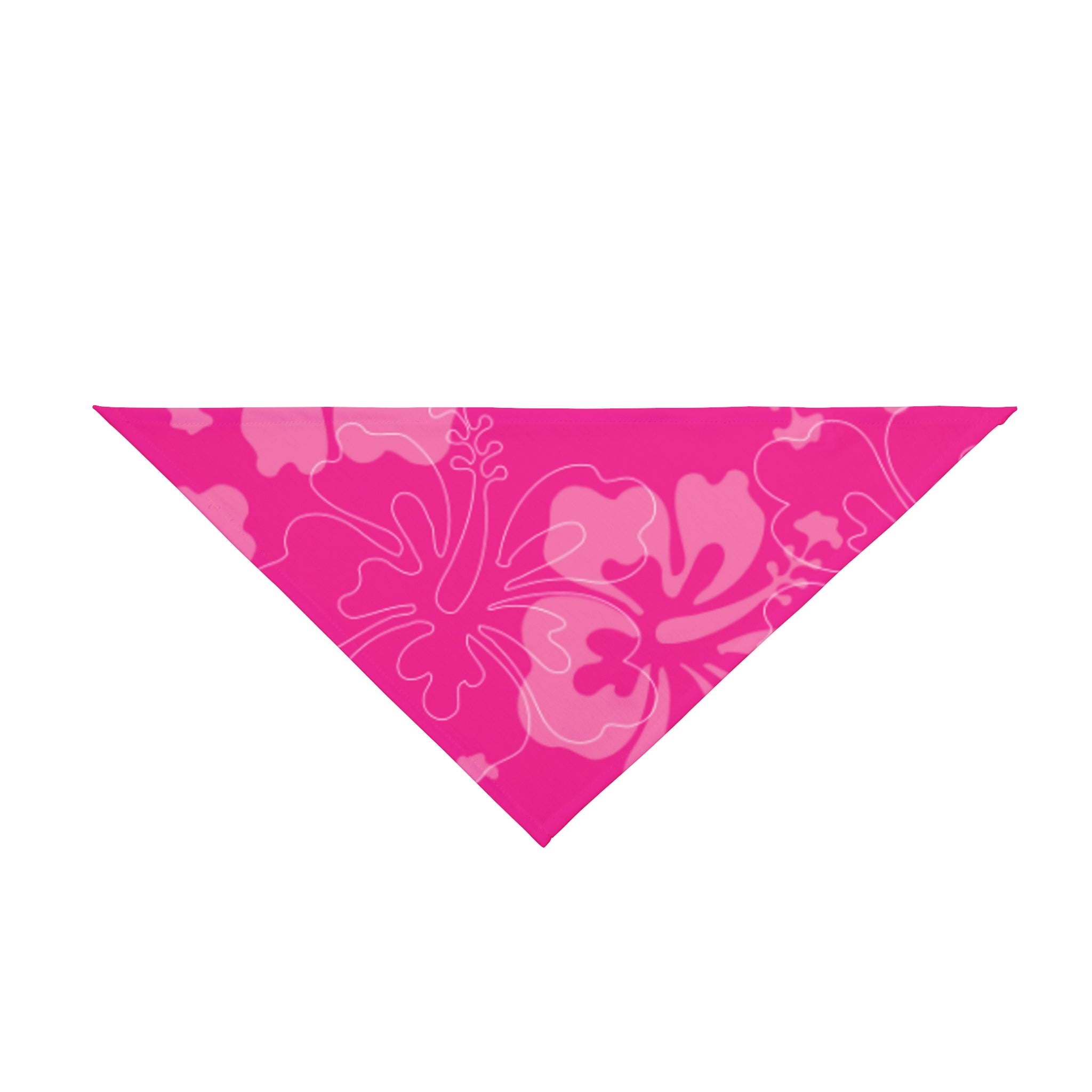 Pink Hibiscus Pet Bandana | Floral Dog & Cat Scarf