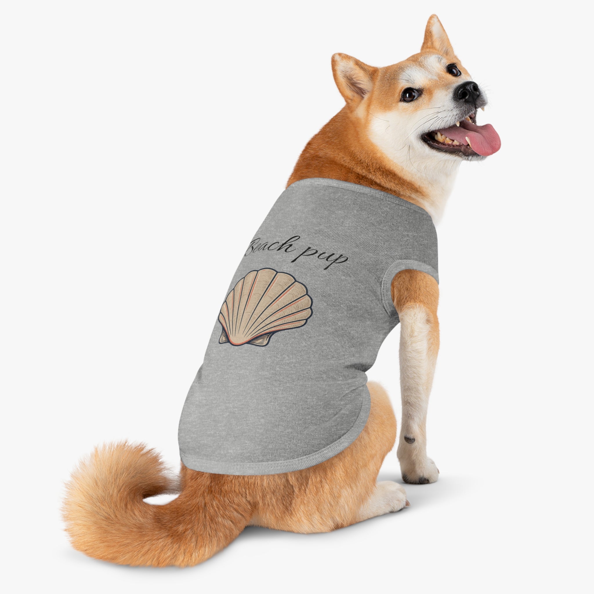 Beach Pup Pet Tank Top | Seashell Dog Shirt for Summer