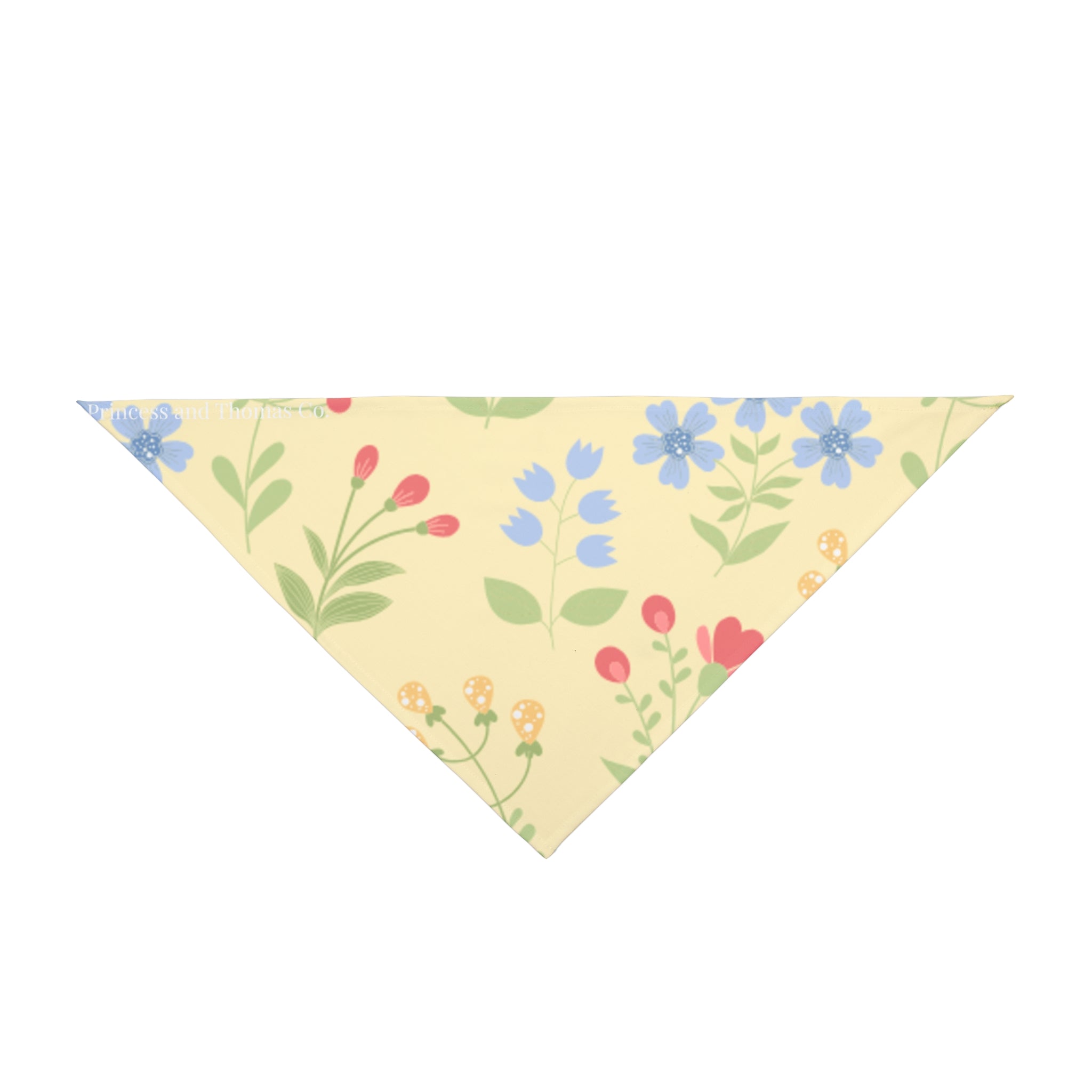 Floral Spring Pet Bandana | Pastel Wildflower Dog & Cat Scarf