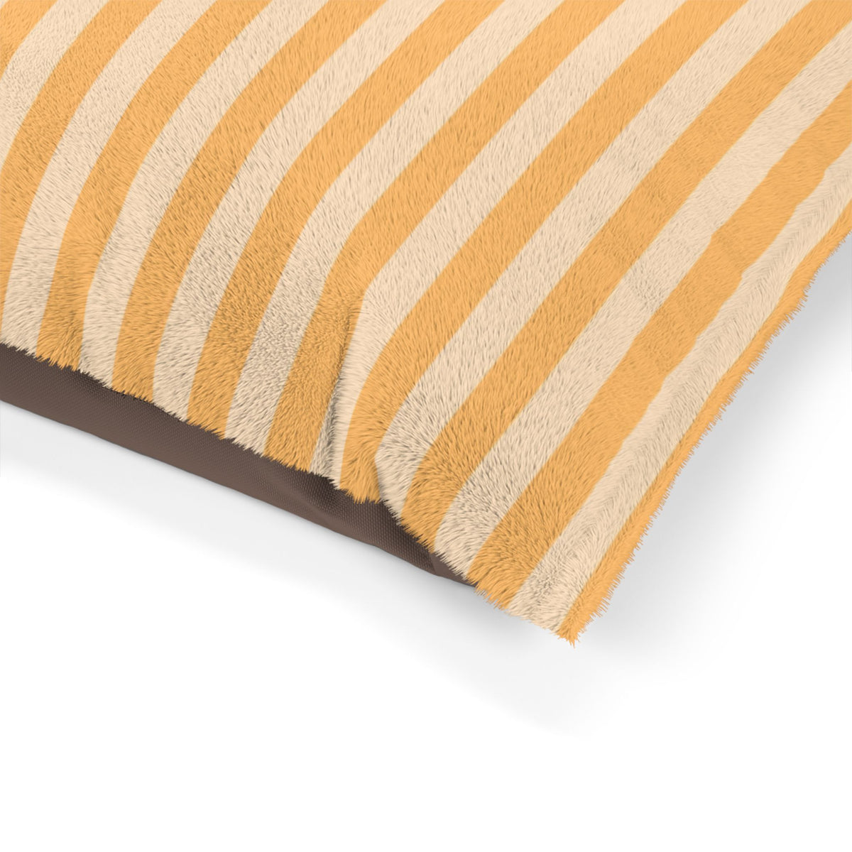 Striped Cozy Pet Bed – Soft Plush Dog & Cat Cushion