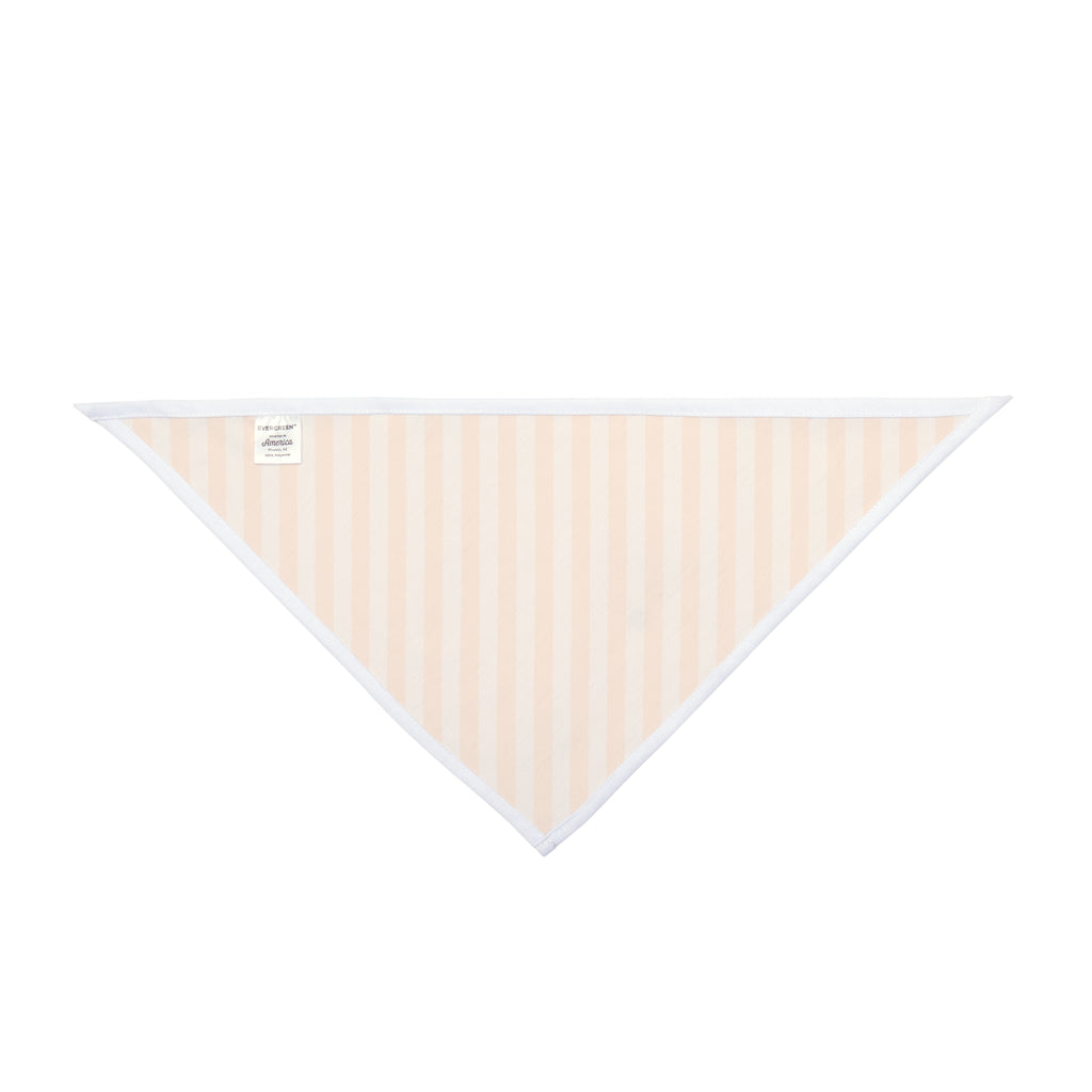 Striped Orange Pet Bandana - Cute Lightweight Triangle Collar Accessory