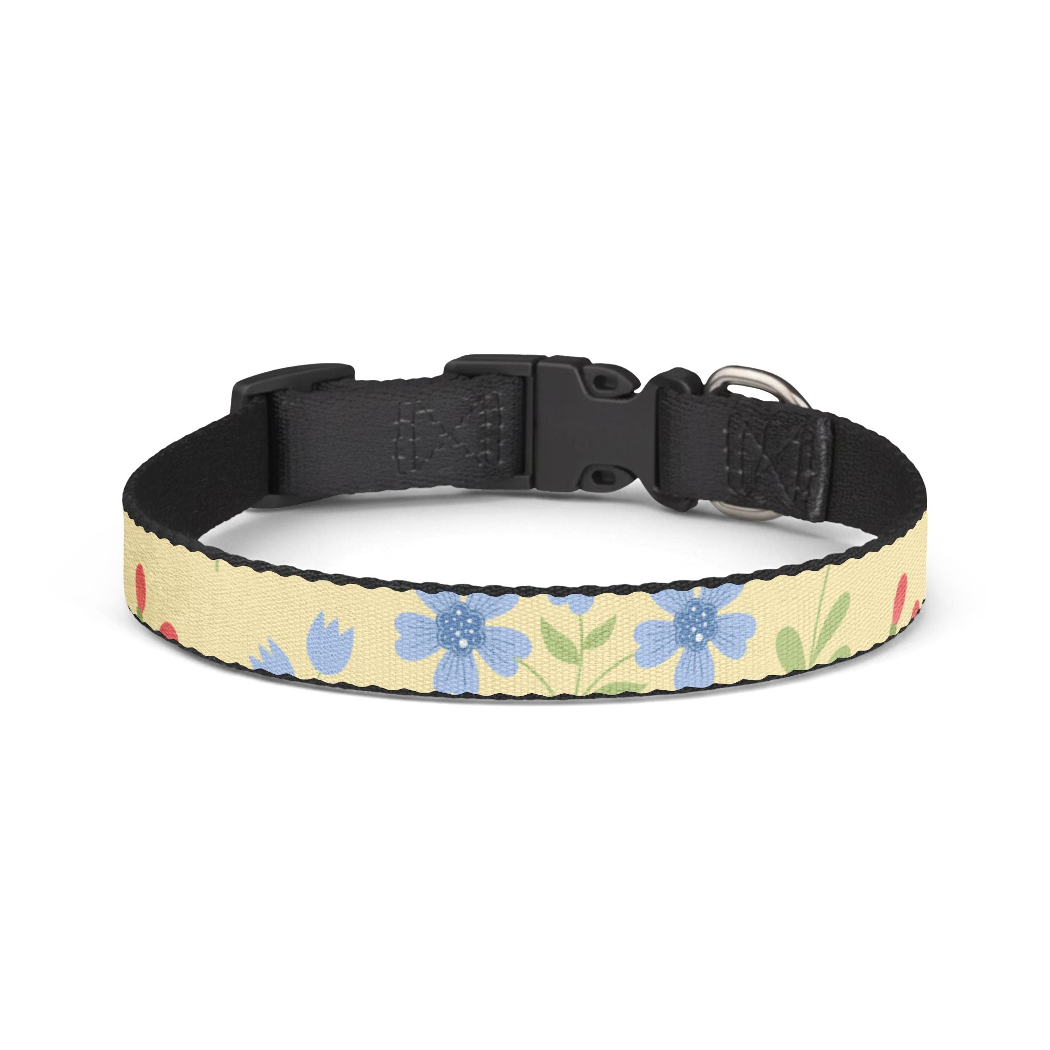 Floral Clip-On Pet Collar | Pastel Wildflower Design for Small Dogs & Cats