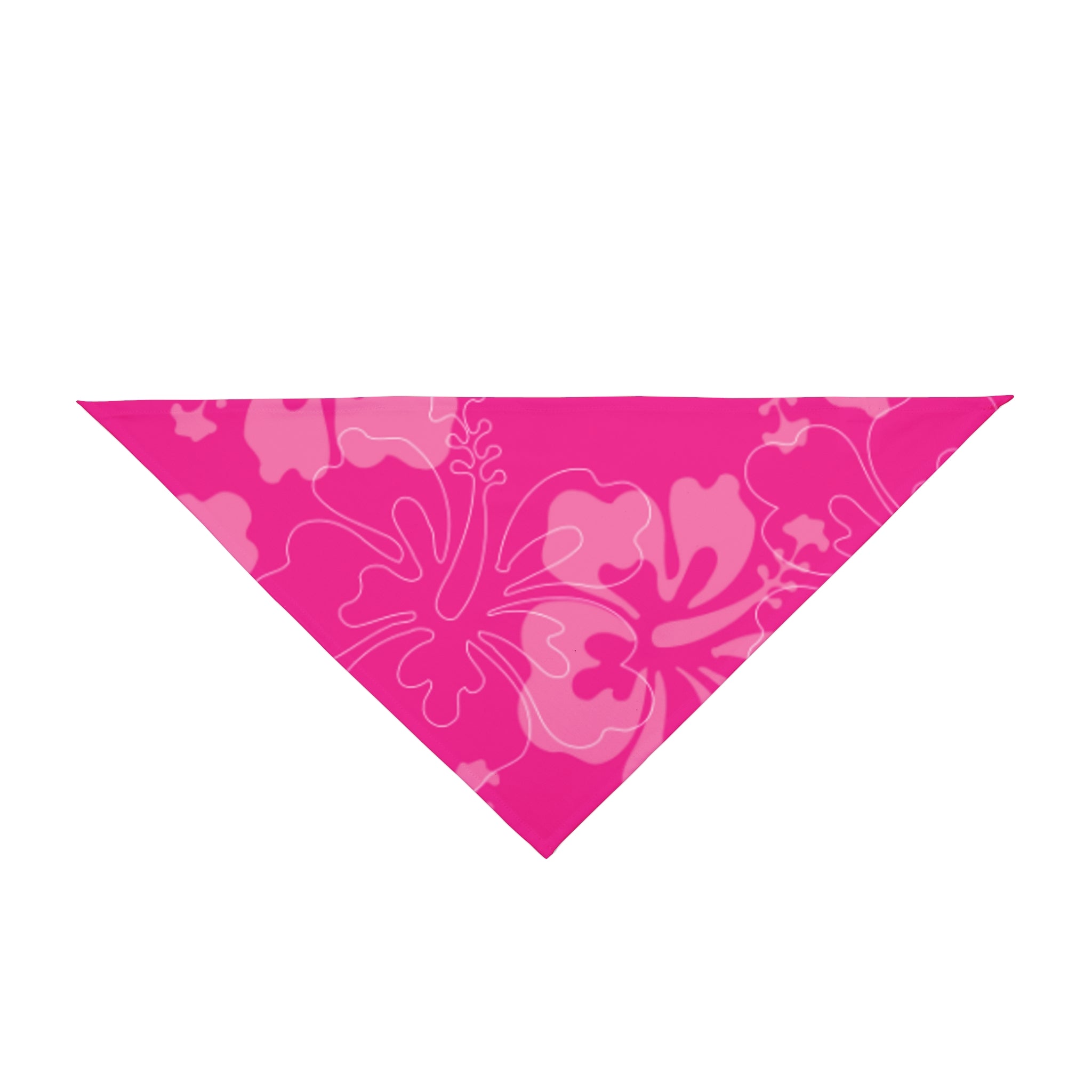 Pink Hibiscus Pet Bandana | Floral Dog & Cat Scarf