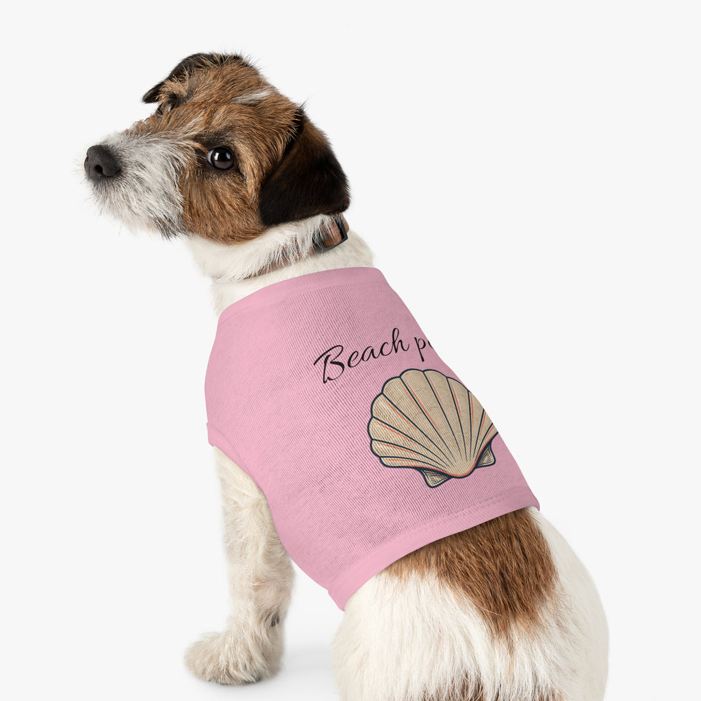 Beach Pup Pet Tank Top | Seashell Dog Shirt for Summer