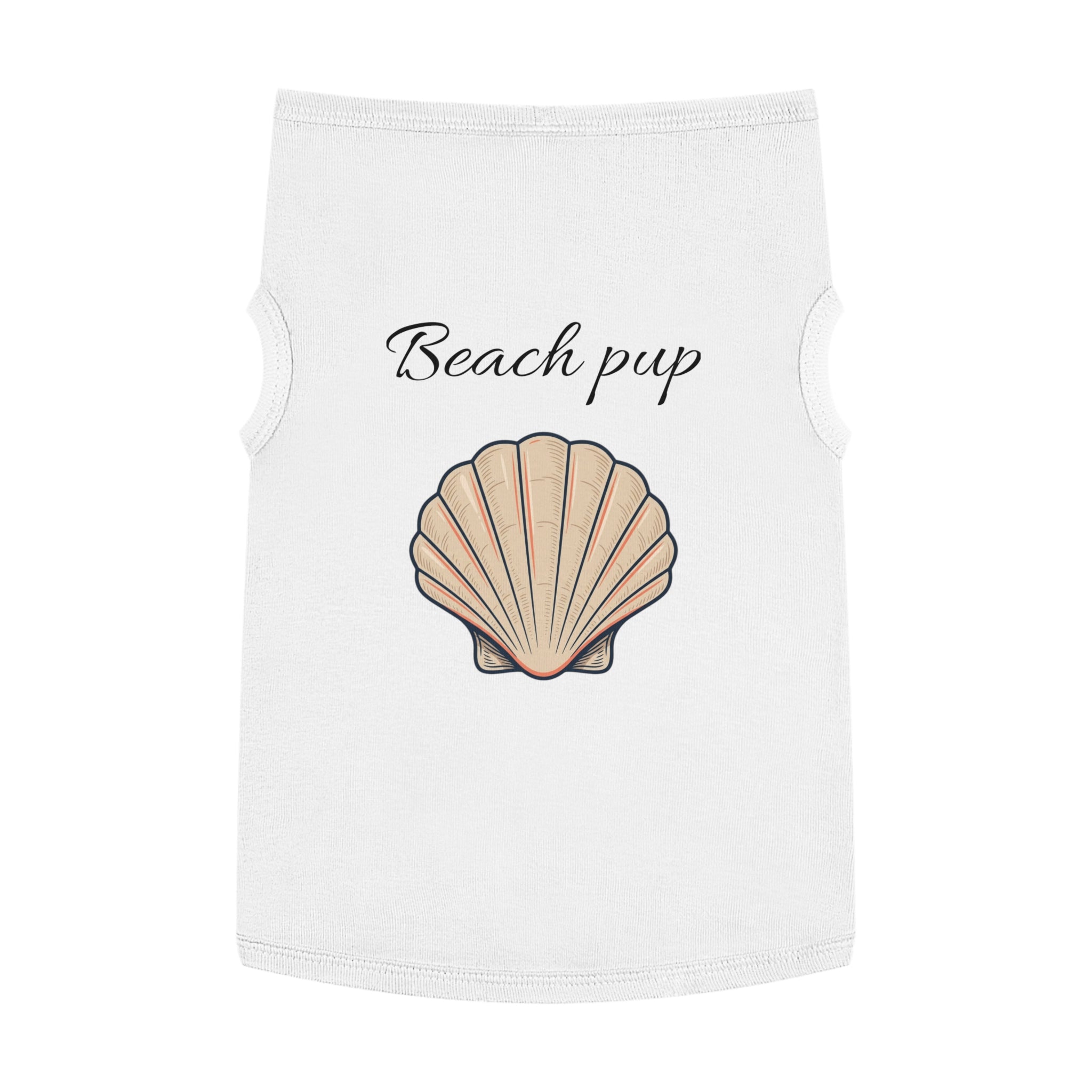 Beach Pup Pet Tank Top | Seashell Dog Shirt for Summer