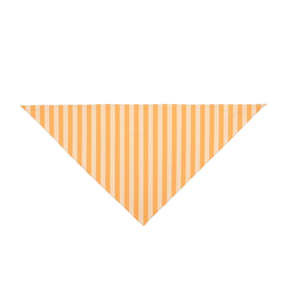 Striped Orange Pet Bandana - Cute Lightweight Triangle Collar Accessory