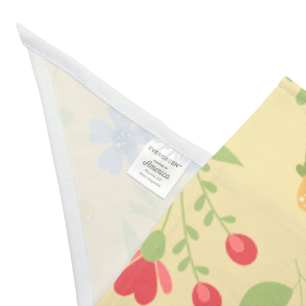 Floral Spring Pet Bandana | Pastel Wildflower Dog & Cat Scarf