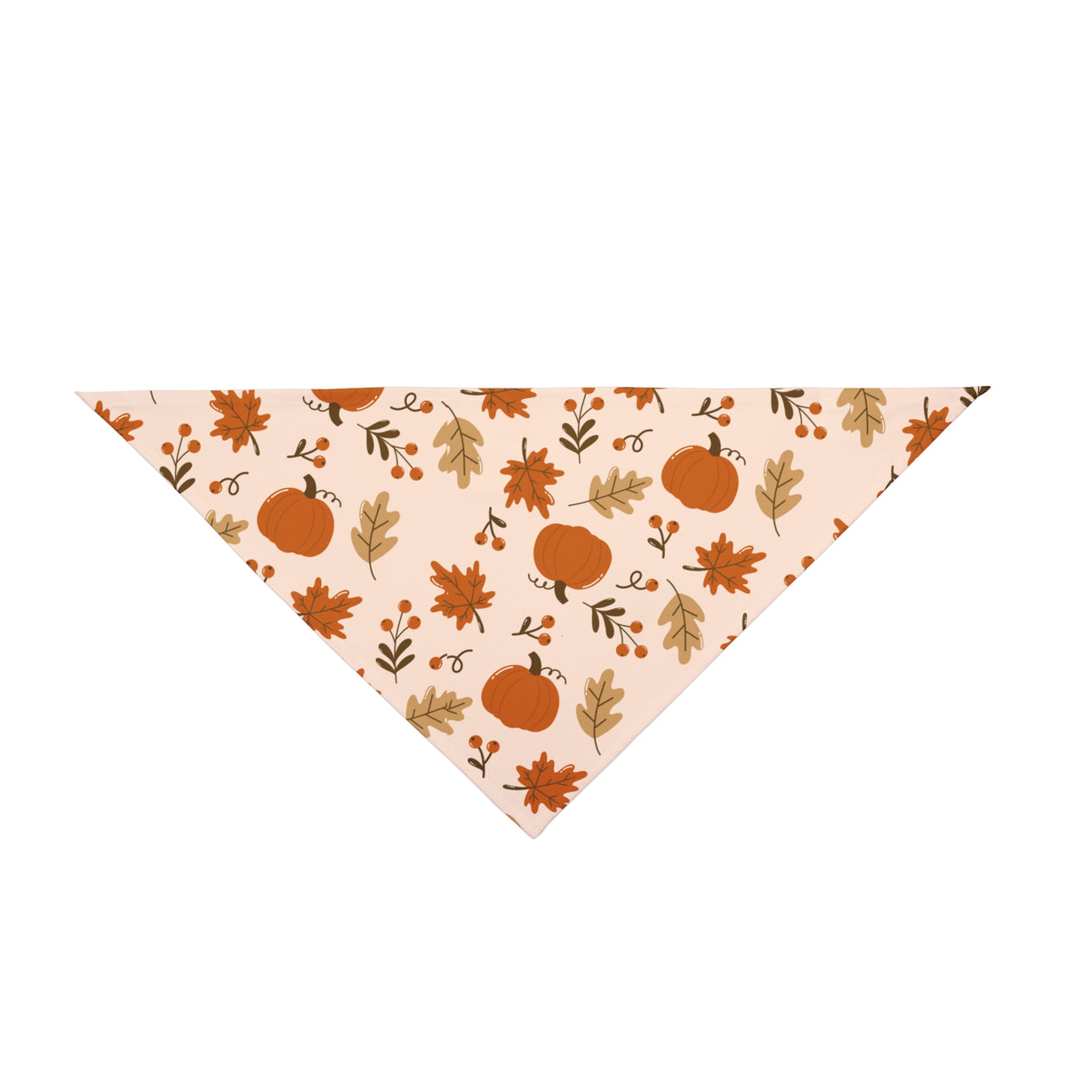Autumn Pumpkin Pet Bandana – Fall Leaves Dog & Cat Scarf