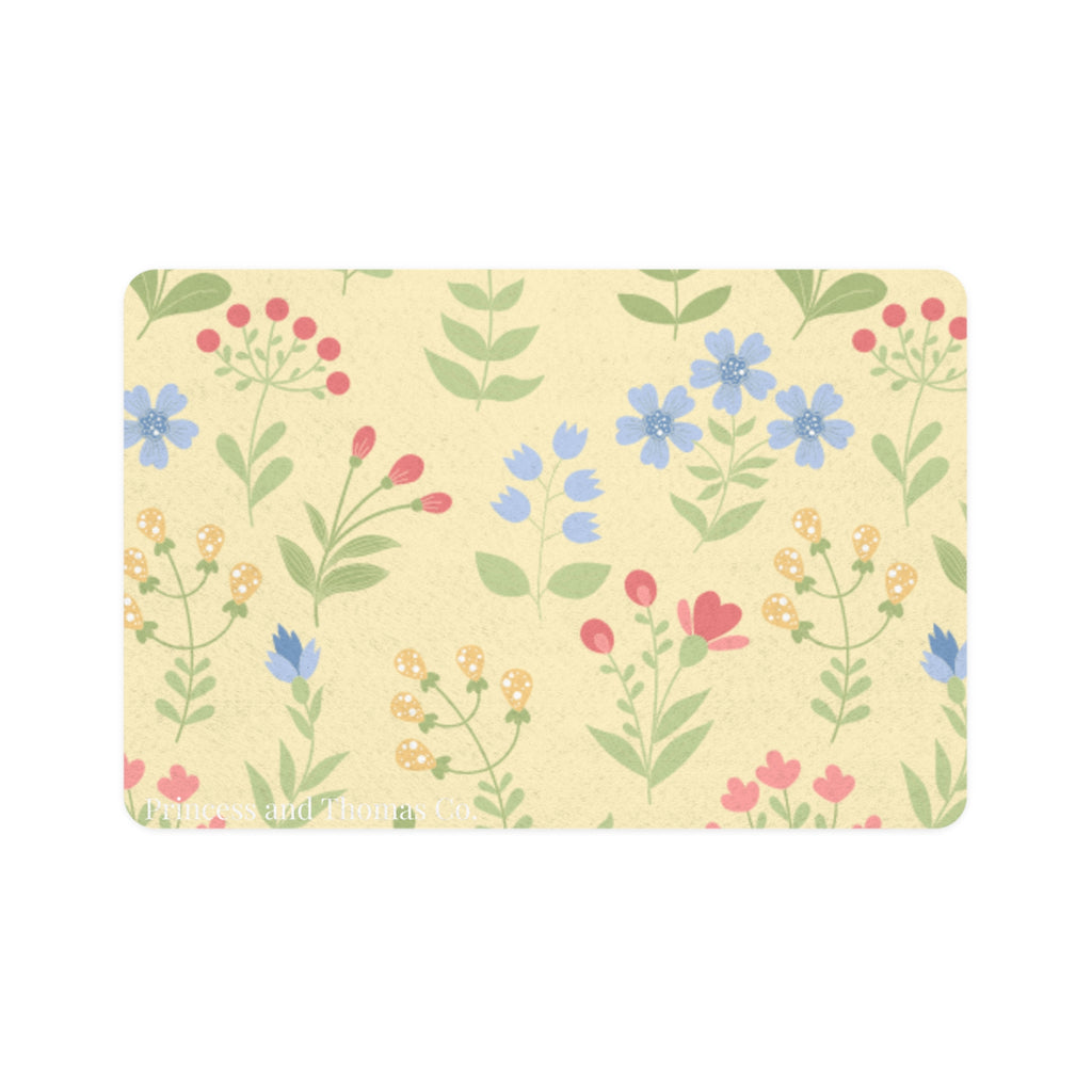 Floral Garden Pet Feeding Mat (12x18)