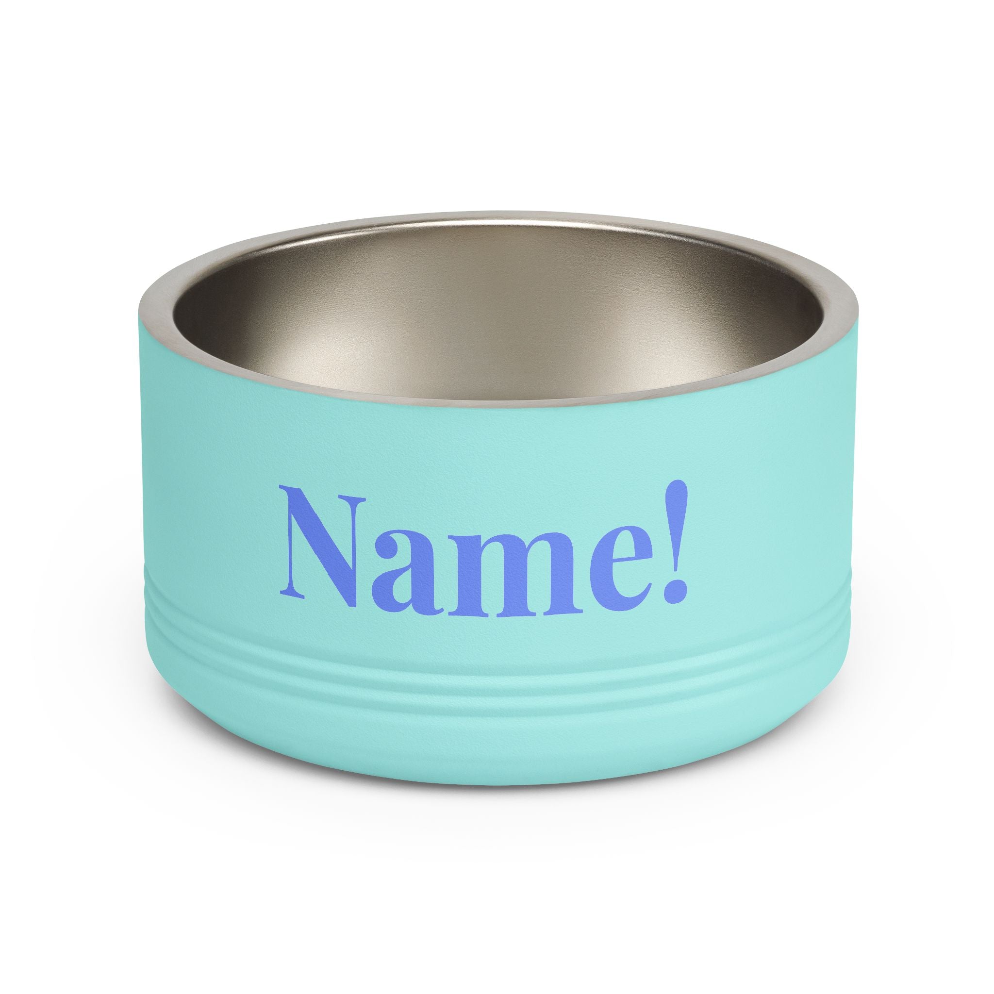 Custom Pet Bowl — Personalized 18oz Stainless Steel Dog & Cat Bowl (Add Name)