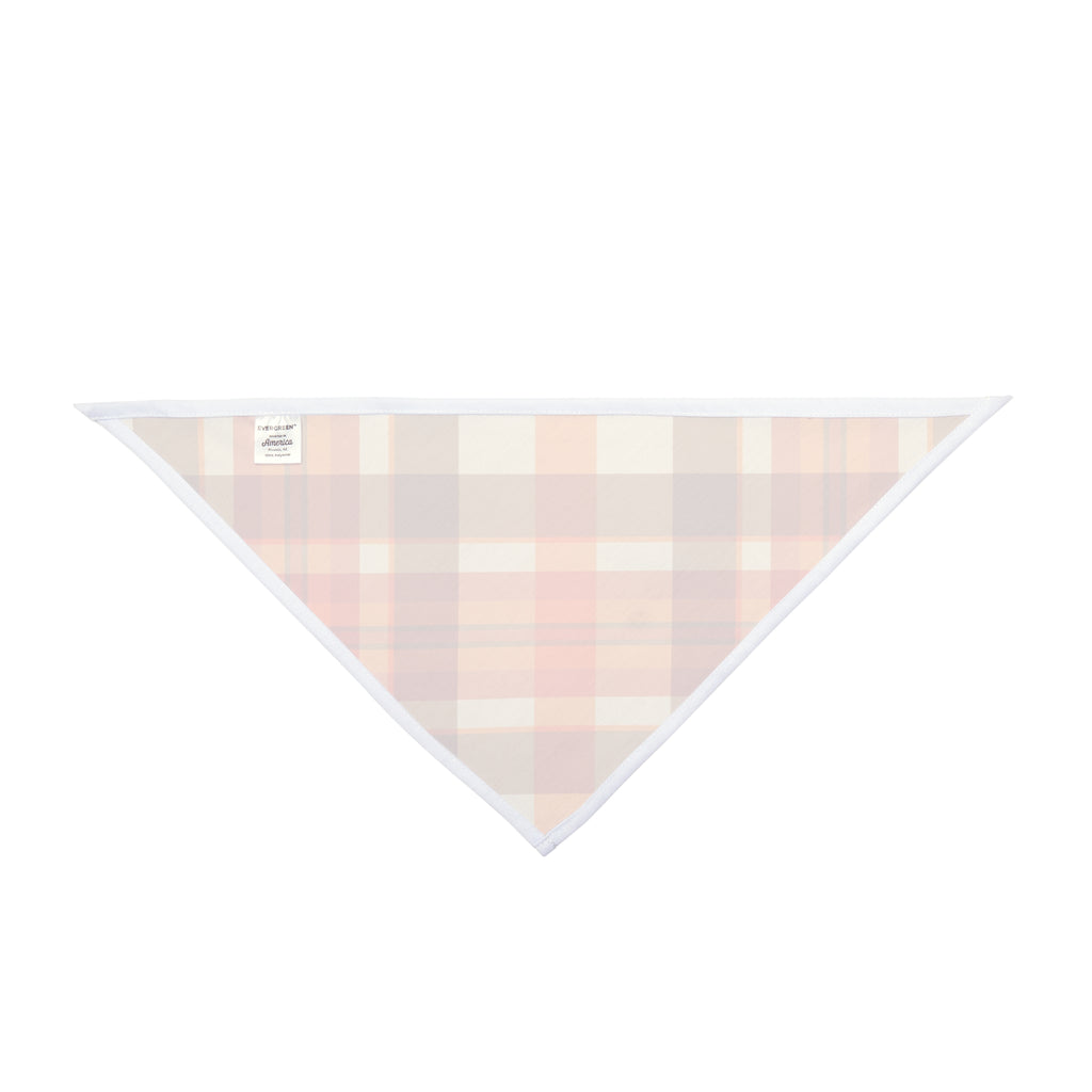 Autumn Plaid Pet Bandana – Orange & Brown Fall Dog Bandana